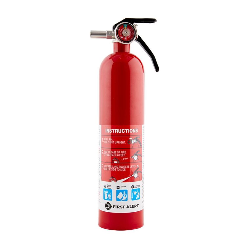 First Alert HOME1 Multipurpose ABC Rechargeable Fire Extinguisher, 4 of 6
