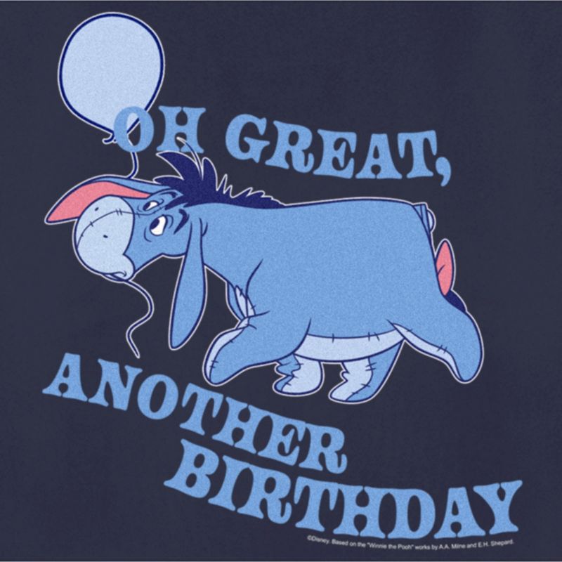 Women's Winnie the Pooh Eeyore Oh Great Another Birthday T-Shirt, 2 of 5