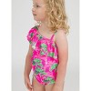 RuffleButts Girls One Shoulder Ruffle One Piece - 4 of 4