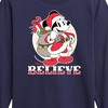 Boys' - Disney - Believe Santa Mickey Christmas Long Sleeve Graphic T-Shirt - 2 of 4