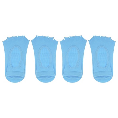 Unique Bargains Non-slip Yoga Socks Five Toe Socks Pilates Barre Ballet  Socks For Women With Grips Blue 2 Pair : Target