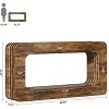 63" Console Table with Storage, 2-Tier Farmhouse Wooden Couch Table Behind Sofa for Entryway, Living Room - 3 of 4