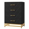 4-Drawer Dresser for Bedroom & Closet Tall Chest with Soft-Close Glides, Anti-Tip Kit | 36.22" H Space Saving Storage Organizer - 3 of 4