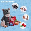 Nocciola 6-in-1  Little Red Riding Hood Plush Dog Toys, Funny Fairy tale Puzzle Toy, Stuffed Crinkle Squeaky Enrichment Toy for Dog, Christmas Gift - 2 of 4