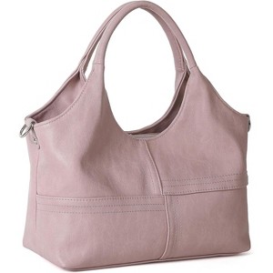 Vegan Leather Purses for Women with Detachable Satchel Strap, Ladies Handbags - 1 of 4