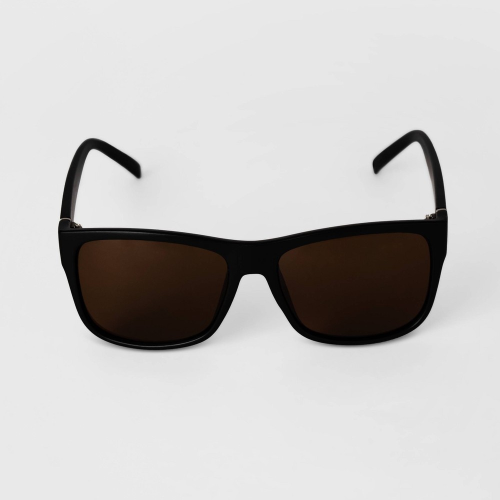Photos - Sunglasses Men's Matte Square  - Goodfellow & Co™ Black
