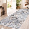Bohemian Abstract Area Rugs Washable Non-Slip Backing Modern Soft Decor Rug Carpet Low Pile Durable Floor Mat Home Living Room - 2 of 4