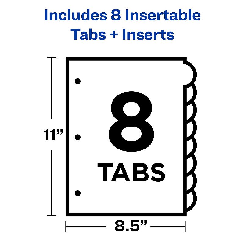 Avery Insertable Big Tab Dividers 8-Tab Letter 23285, 5 of 9