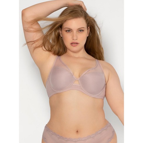 Smart & Sexy Mesh Plunge Bra No No Red (smooth Lace) 40dd : Target