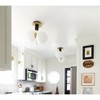 Maxim Lighting Vesper 2 - Light Semi-Flush Mount in  Satin Brass/Black - 3 of 4