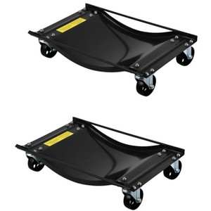 Car Dolly -10000LBS Capacity Heavy Duty Wheel Dollies for Moving Cars, 3.5" Steel Casters, Anti-Slip Rails, Alloy Steel (24x15in) - 1 of 4