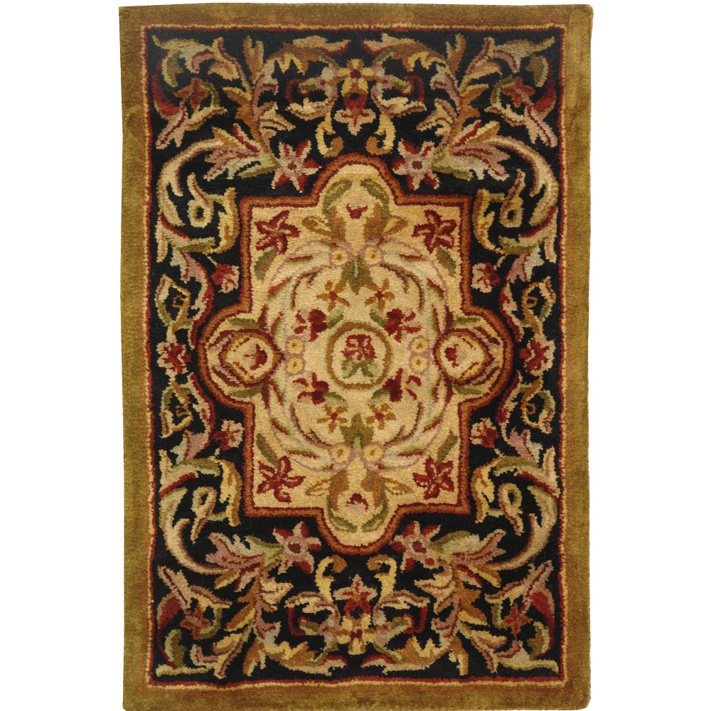 Black/Beige Abstract Tufted Accent Rug - (2'x3') - Safavieh