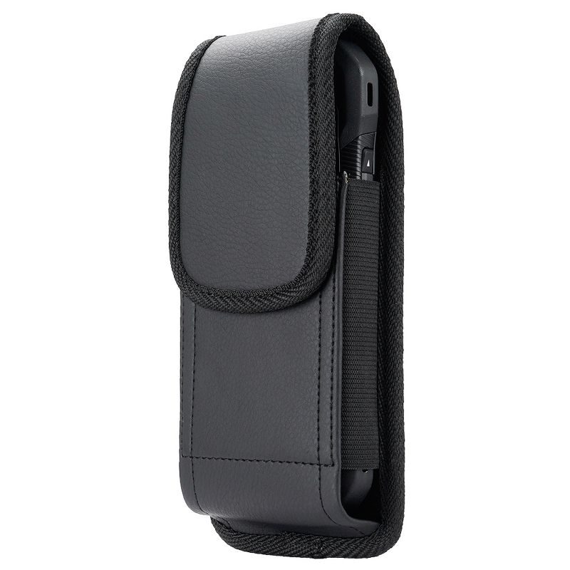 Nakedcellphone Vegan Leather Case Pouch with Clip and Belt Harness for Samsung Galaxy Z Fold 5 4 3 2 - Black, 5 of 8