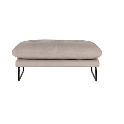 HOMLUX Karla Velvet Contemporary Ottoman