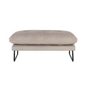 HOMLUX Karla Velvet Contemporary Ottoman - 1 of 3