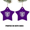 University of St. Thomas Primary Logo StarShaped Porcelain Holiday Christmas Tree Ornament  3.1" - 2 of 4