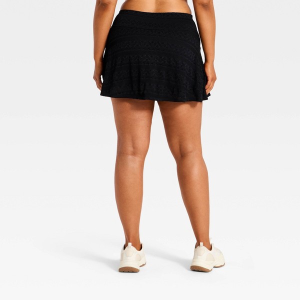 Falda Short de Cintura Alta con Ojales Tejidos para Mujer - All In Motion™ 6