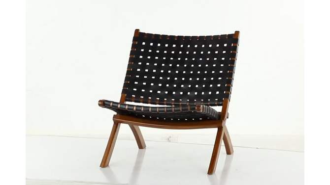 Contemporary Wood Folding Chair Brown - Olivia &#38; May, 2 of 10, play video