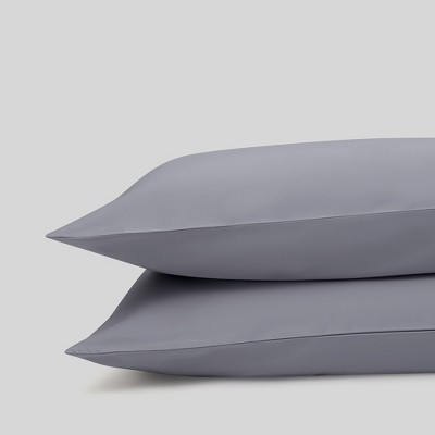 Light Gray Organic Cotton King Pillowcase Set