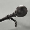 Lumi Home Furnishings 72"x144" Decorative Drapery Single Steel Curtain Rod Set with Ball Finials Oil Rubbed Bronze - 2 of 4