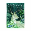 Evergreen Woodland Deer Welcome Applique Garden Flag 12 x 18 Inches Indoor Outdoor Decor - 2 of 4
