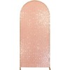 Bling Arch Backdrop Cover, Sequin Wedding Arch Stand Cover with Zipper, Round Top Fitted Backdrop Covers for Birthdays, Wedding and Party Decoration - 2 of 4