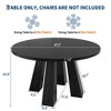 Round Dining Table for 4, 47 Inches Dining Room Table, Circle Kitchen Dinner Table for Dining Room, Kitchen, Living Room - 2 of 4