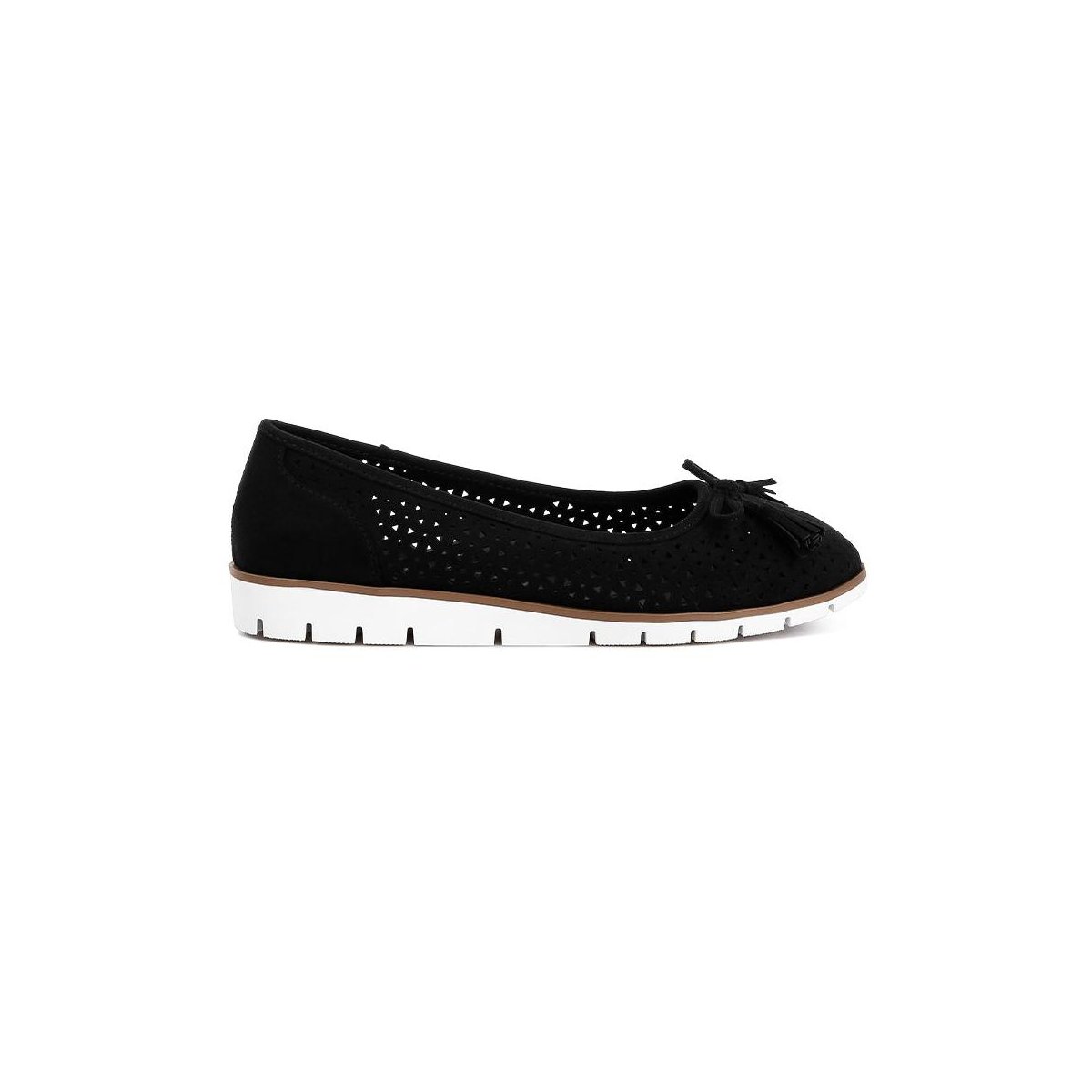 Обувь London Rag Womens Pacer Perforated Leather Ballerinas 8 — фото 2