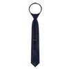 Jacob Alexander Boys' 14" Solid Color Pre-Tied Zipper Neck Tie - 3 of 4
