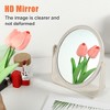 Unique Bargains Plastic Double-Sided Rotating Round Makeup Mirror 1 Pc - 2 of 4