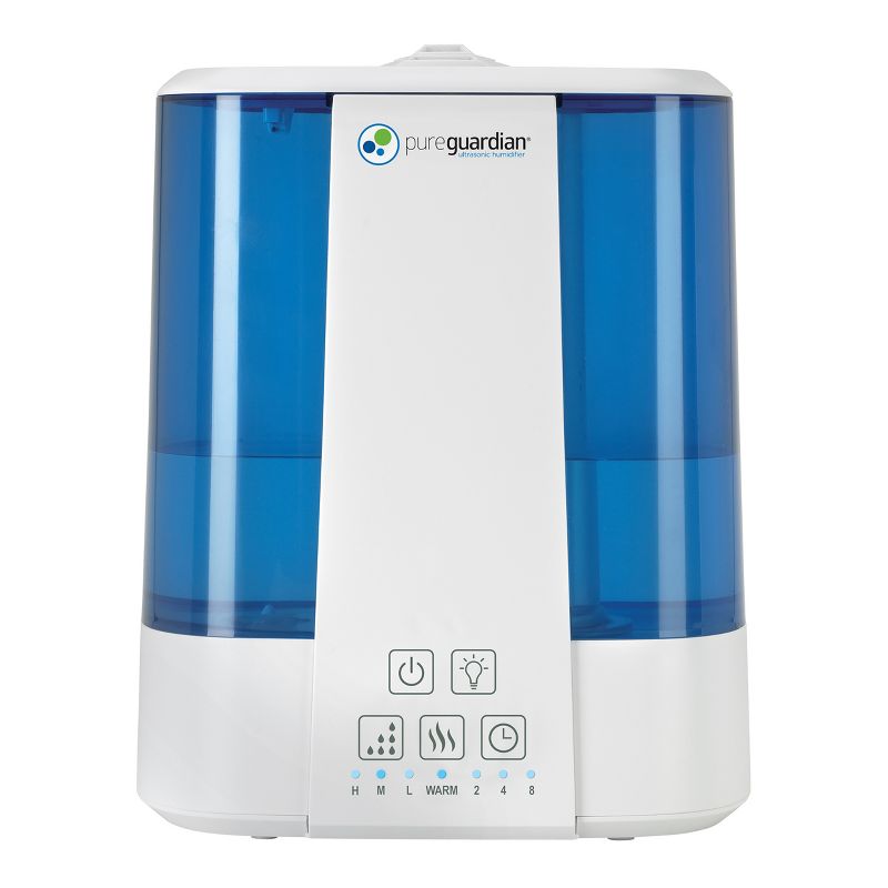 Pure Guardian H5225WCA Top Fill Ultrasonic Cool and Warm Mist Humidifier with Aromatherapy Tray Blue, 1 of 8