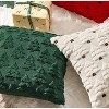 LISM Christmas Tree Pillowcases,Faux Fur Wool Throw Pillow Covers Set of 2 - 2 of 4