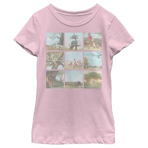 Girl's Winnie the Pooh Scene Panels T-Shirt - 1 of 4