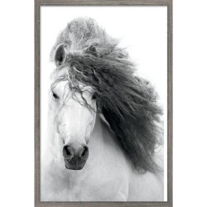 Trends International Grayscale Horse Framed Wall Poster Prints - 1 of 4