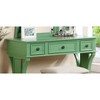 Sapphtopaz Makeup Vanity Desk with Foldable Mirror, Wood Makeup Table with 3 Drawers & Cushioned Stool Dresser For Bedroom - 3 of 4