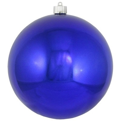 Christmas by Krebs Azure Blue Shatterproof Shiny Christmas Ball Ornament 8" (200mm)