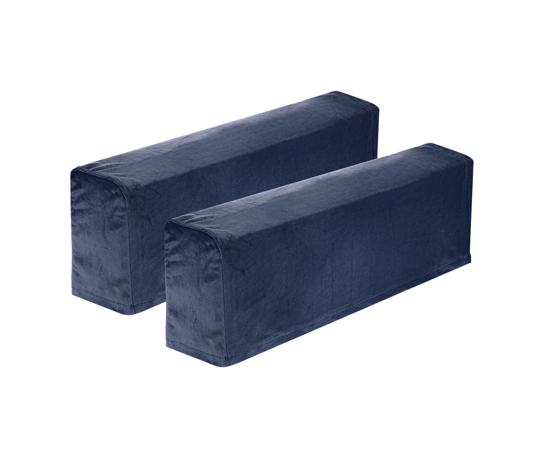 Unique Bargains Non Slip Scratch Resistant Soft Sofa Armchair Covers Navy Blue 2 Pcs