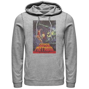 Men's Nintendo Super Metroid Japanese Cover Art Pull Over Hoodie - 1 of 3