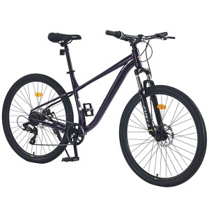 Gulches 27.5 Inch Wheels 8 Speed Mountain Bike, for Men Women Boys and Girls, Front Suspension, Steel Frame - 1 of 4