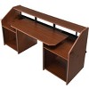 CAVINAS Home Office Desk Morden Music Desk with Shelves, Keyboard Tray and Earphone Hooks for Work - 4 of 4