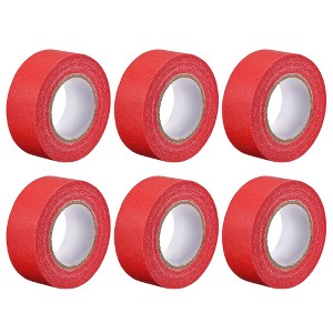 Unique Bargains Strong Adhesion No Sticky Residue DIY Crafts Masking Tapes 1" x 21 Yards 6 Pcs - 1 of 4