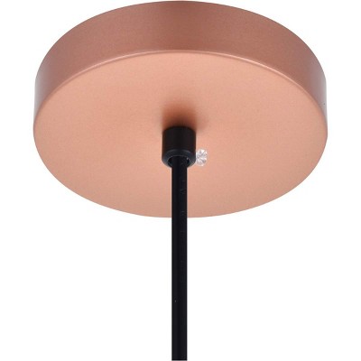 Honey Gold Aluminum Modern Pendant Light