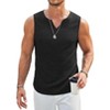 COOFANDY Men's Casual Tank Tops Knit V Neck Sleeveless T Shirts 2 Pack Summer Beach Lightweight Muscle Tee - 2 of 4