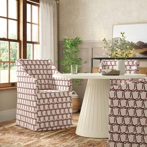 Sloped Arm Slipcovered Dining Chair - Threshold™ - 1 of 4
