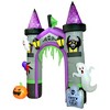 Outsunny 11.8' H Large Halloween Inflatable Archway Ghost Bat Pumpkin Spider, Halloween Decoration with LED Lights for Garden Indoor Outdoor - 4 of 4