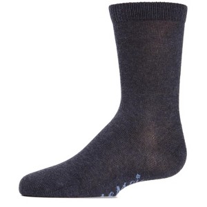 Memoi Kids' Basic Cotton Blend Crew Socks - 1 of 4