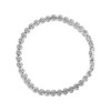 Haus of Brilliance Silver 1/4 Cttw Miracle Set Diamond and Beaded Tennis Bracelet - 3 of 4