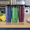 Mr. Coffee 16oz 3pk Stainless Steel Traverse Colorful Travel Mugs With Lids  : Target