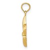 Black Bow Jewelry 14k Yellow Gold Small Polished Fleur De Lis Pendant - 2 of 4