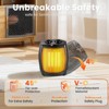 R.W.FLAME Portable Electric Tabletop Space Heater Space Heater, quiet, Overheat Protection for Home/Office, BLACK - 3 of 4